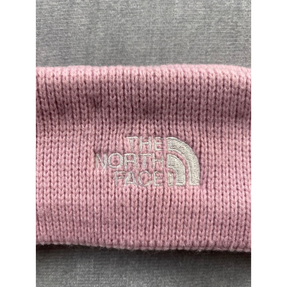The North Face Pink Knit Headband Embroidered Logo Winter Ear Warmer One Size - Picture 3 of 3